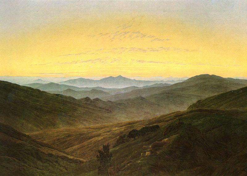 Caspar David Friedrich Giant Mountains Norge oil painting art